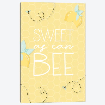Sweet As Can Bee Canvas Print #NBQ104} by Nicole Basque Canvas Art Print