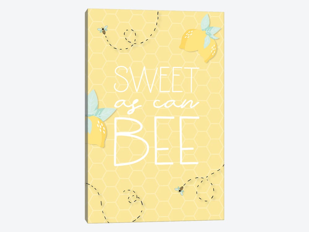 Sweet As Can Bee by Nicole Basque 1-piece Canvas Wall Art