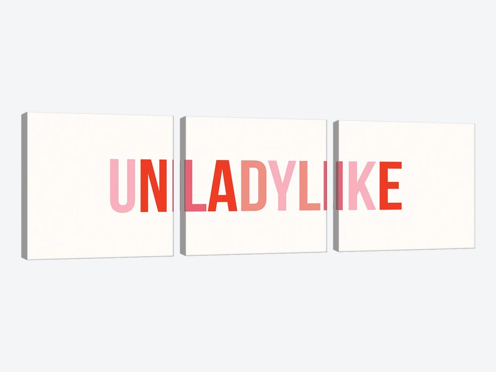 Unladylike by Nicole Basque 3-piece Canvas Art