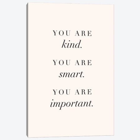 You Are Kind Canvas Print #NBQ125} by Nicole Basque Art Print