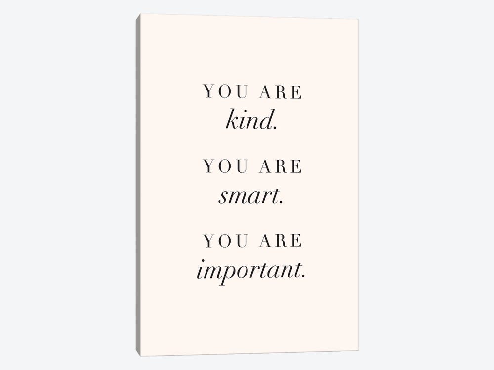You Are Kind by Nicole Basque 1-piece Canvas Print