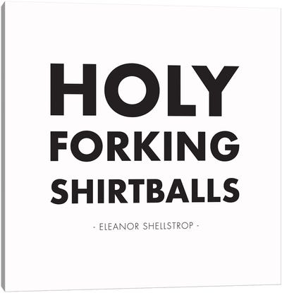 Holy Forking Shirtballs Canvas Art Print - Sitcoms & Comedy TV Show Art