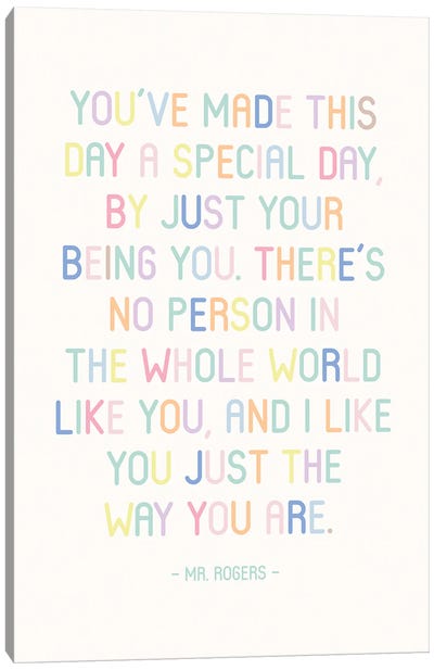 Just The Way You Are Canvas Art Print - Kids TV Show Art