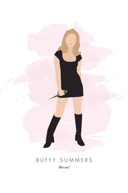 Buffy Summers - Buffy The Vampire Slayer by Nicole Basque wall art