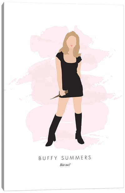 Buffy Summers - Buffy The Vampire Slayer Canvas Art Print - Drama TV Show Art