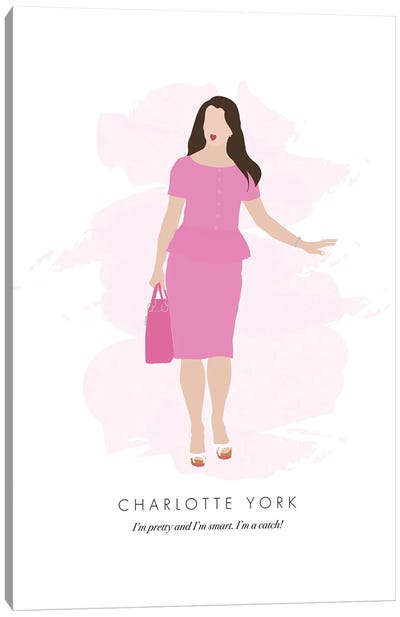 Charlotte York - Sex And The City II Canvas Art Print - Sitcoms & Comedy TV Show Art