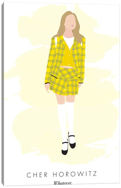 Cher Horowitz - Clueless Yellow Outfit Canvas Art Print - Cher Horowitz