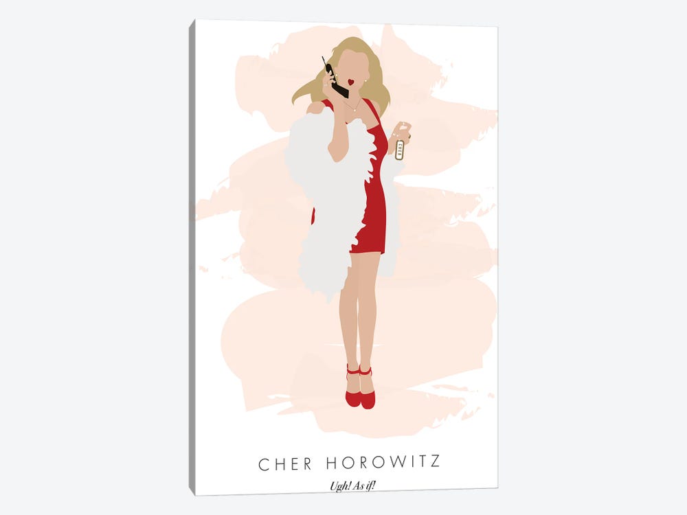 Cher Horowitz - Clueless Red Dress by Nicole Basque 1-piece Canvas Print