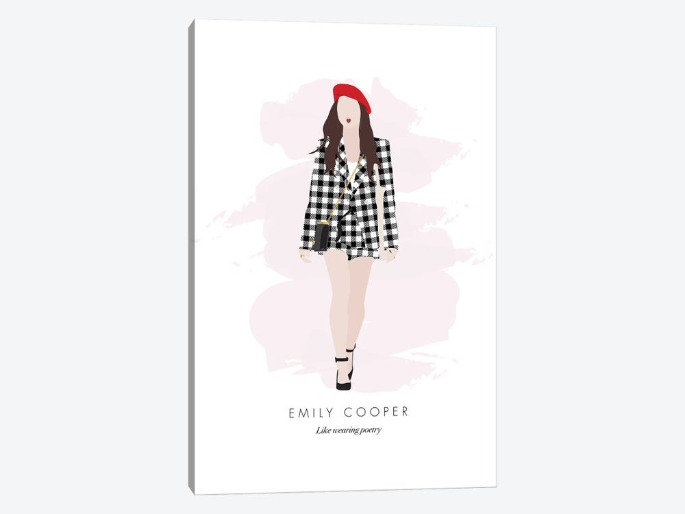 Emily Cooper - Emily In Paris by Nicole Basque 1-piece Canvas Print
