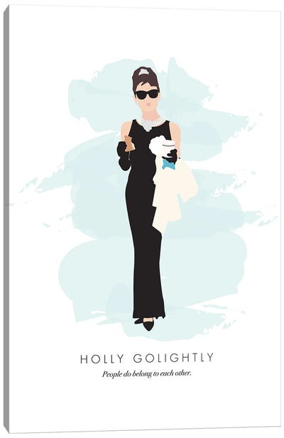 Holly Golightly - Breakfast At Tiffanys Canvas Art Print - Classic Movie Art