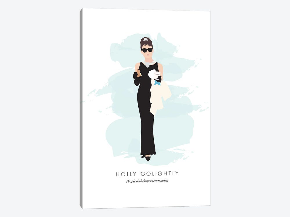 Holly Golightly - Breakfast At Tiffanys by Nicole Basque 1-piece Canvas Print