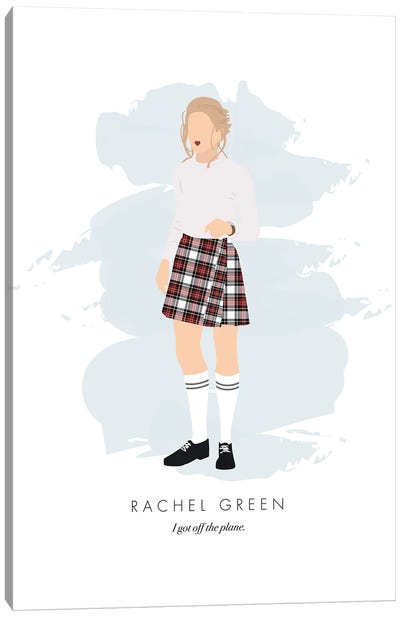 Rachel Green - Friends Canvas Art Print - Sitcoms & Comedy TV Show Art