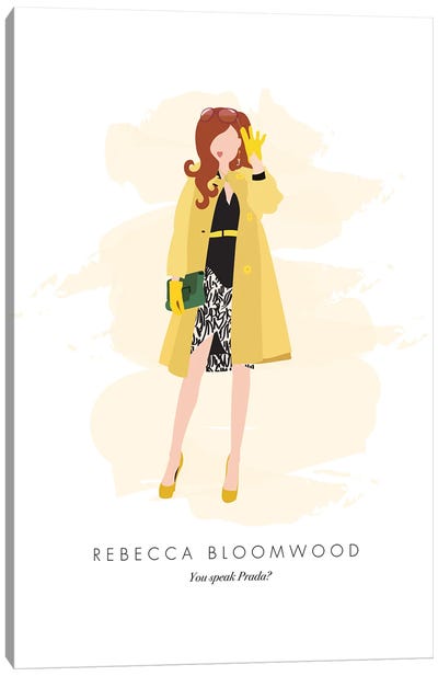 Rebecca Bloomwood - Confessions Of A Shopaholic Canvas Art Print - Prada Art