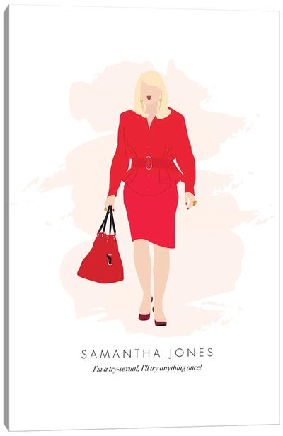 Samantha Jones - Sex And The City II Canvas Art Print - Sitcoms & Comedy TV Show Art