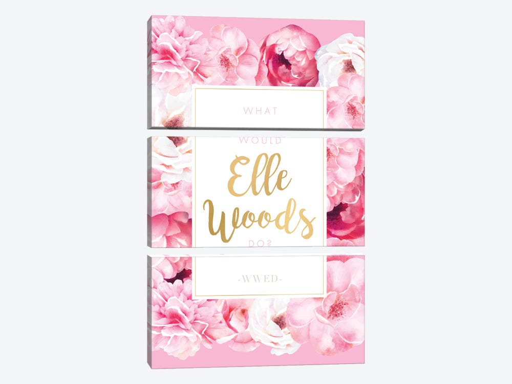 What Would Elle Woods Do by Nicole Basque 3-piece Canvas Print