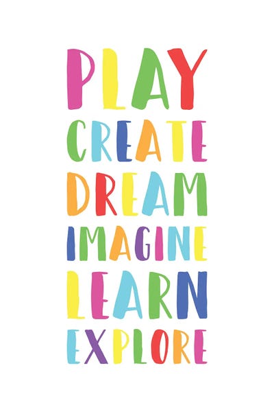 Kids Inspirational Art: Bright Play Create Learn by Nicole Basque