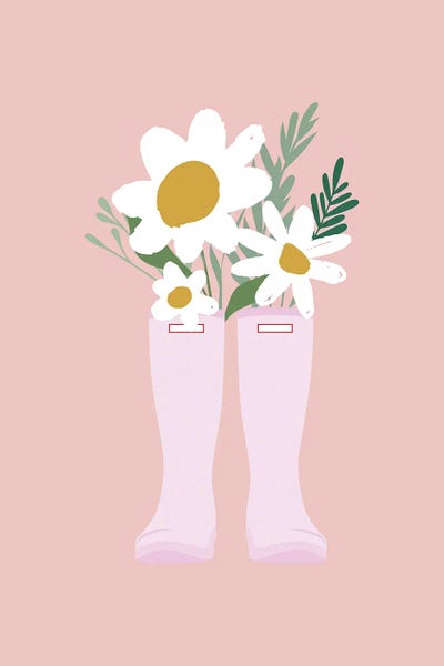 Daisies: Daisies In Wellies by Nicole Basque