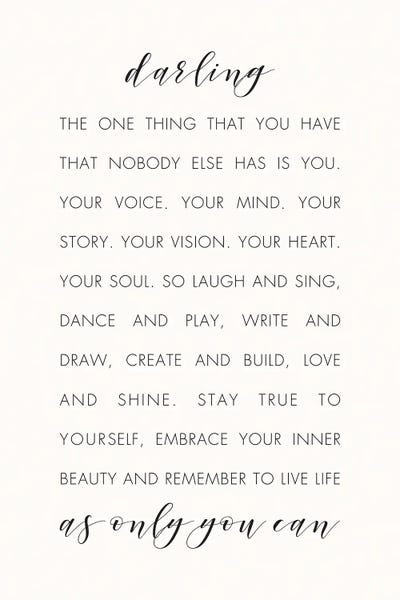 Uniqueness: Darling Only You by Nicole Basque