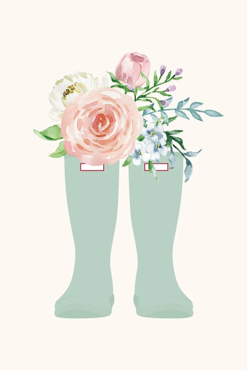 Floral Wellies