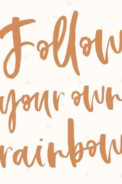 Follow Your Own Rainbow by Nicole Basque canvas print