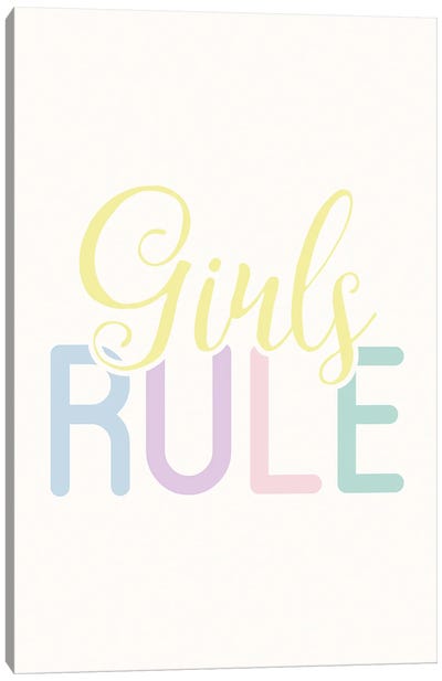 Girls Rule Canvas Art Print - Nicole Basque