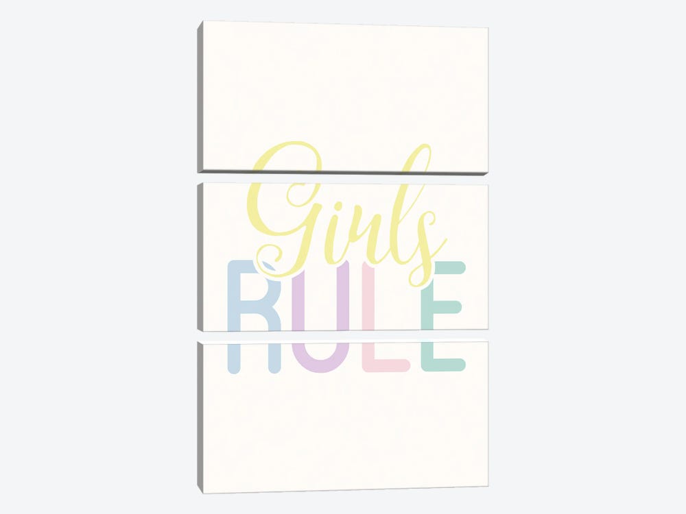 Girls Rule by Nicole Basque 3-piece Canvas Print