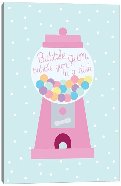Gum Ball Machine Canvas Art Print - Bubble Gum
