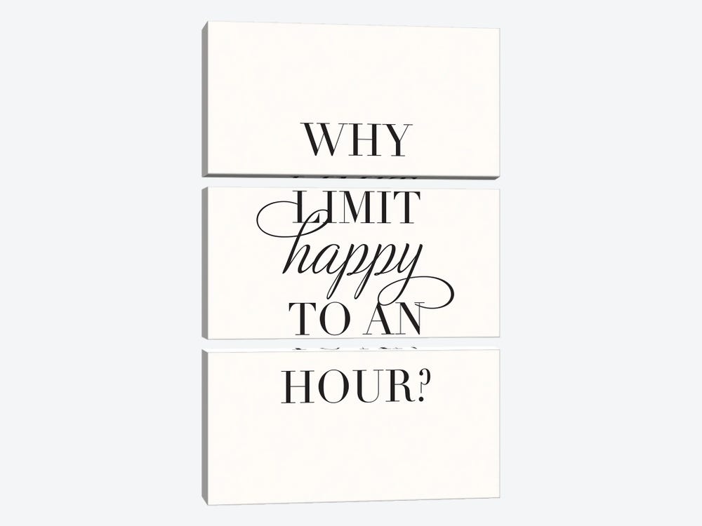 Happy Hour by Nicole Basque 3-piece Canvas Print