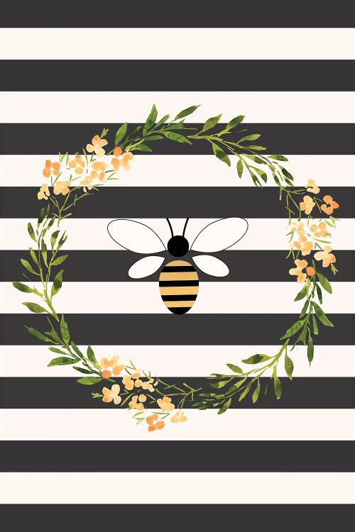 Honey Bee In A Wreathe