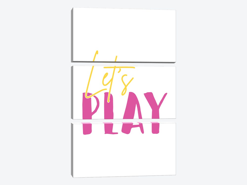 Let's Play by Nicole Basque 3-piece Canvas Wall Art