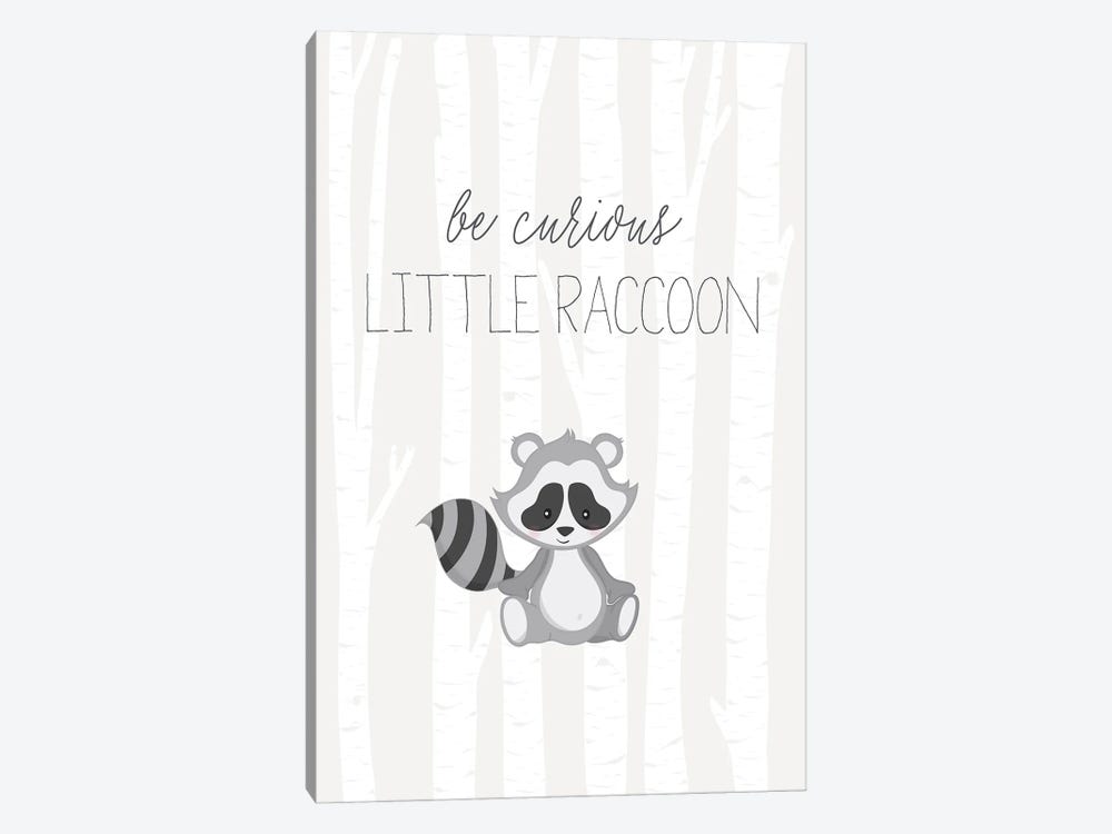 Little Raccoon by Nicole Basque 1-piece Canvas Art Print