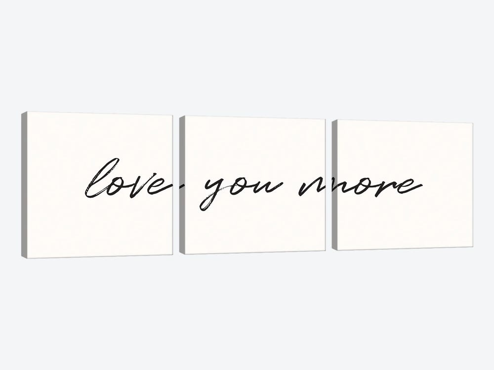 Love You More by Nicole Basque 3-piece Canvas Art
