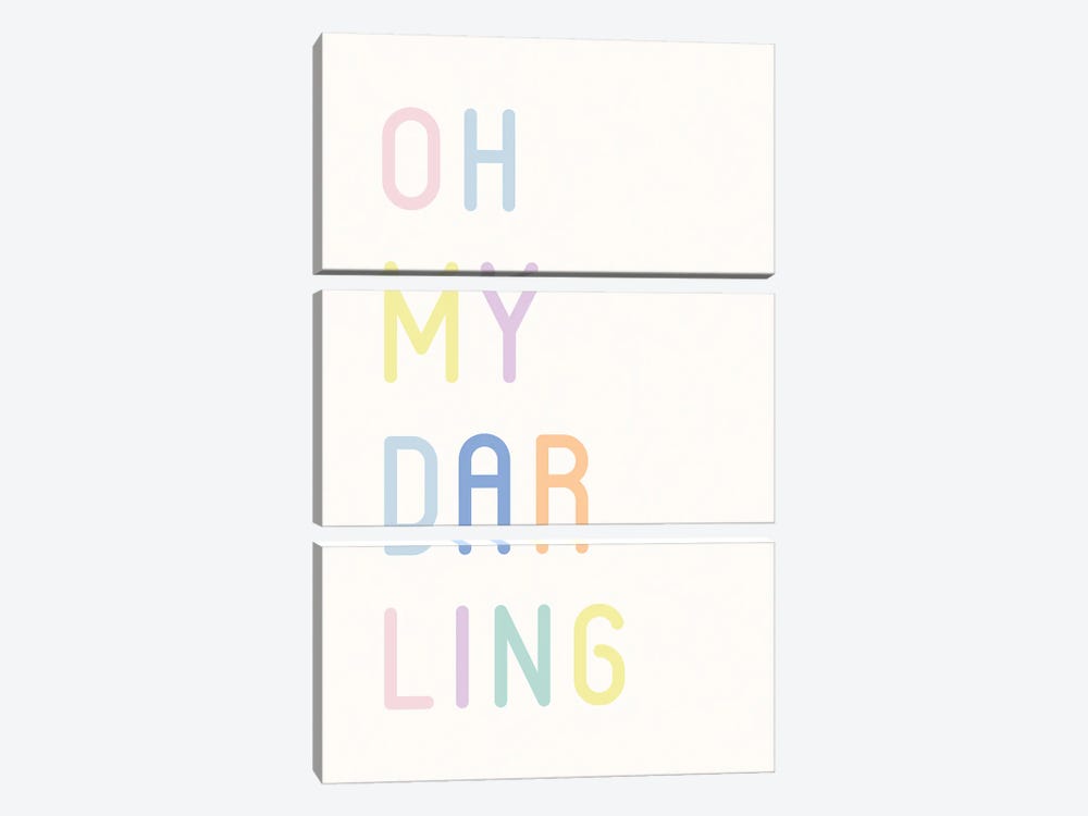 Oh My Darling by Nicole Basque 3-piece Canvas Art