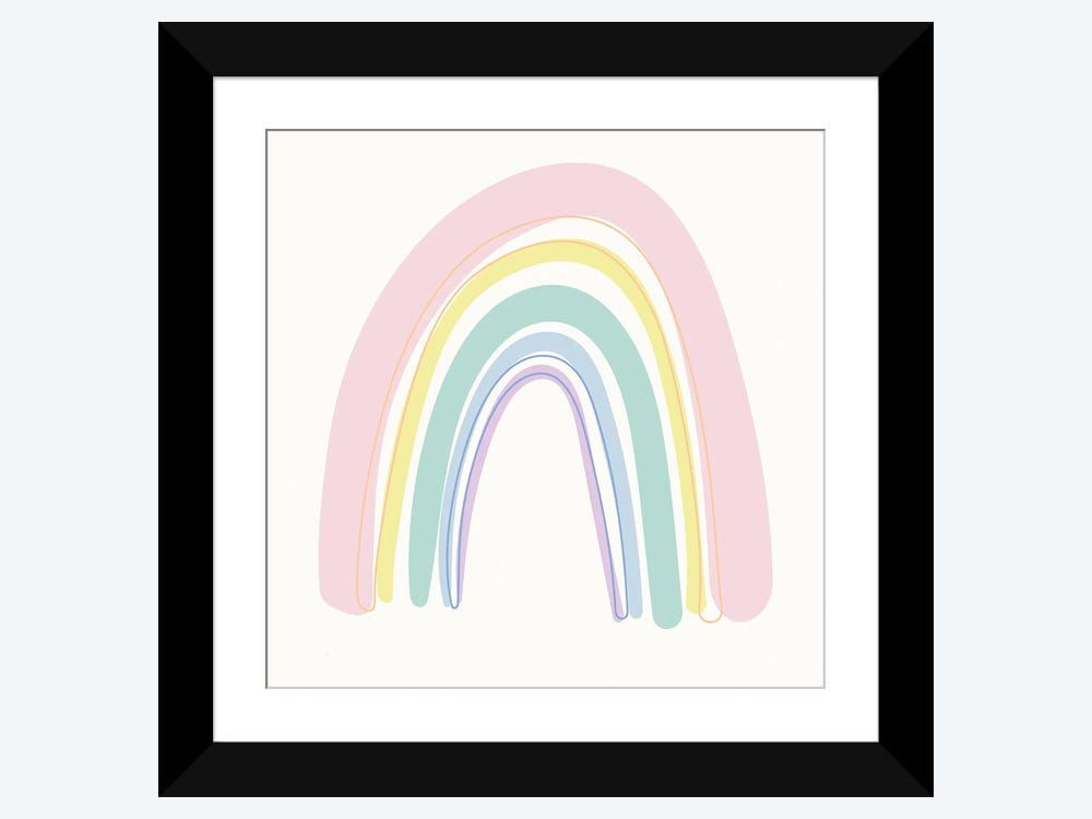 Rainbow Pom-poms (Vertical) Art Print by Xhico