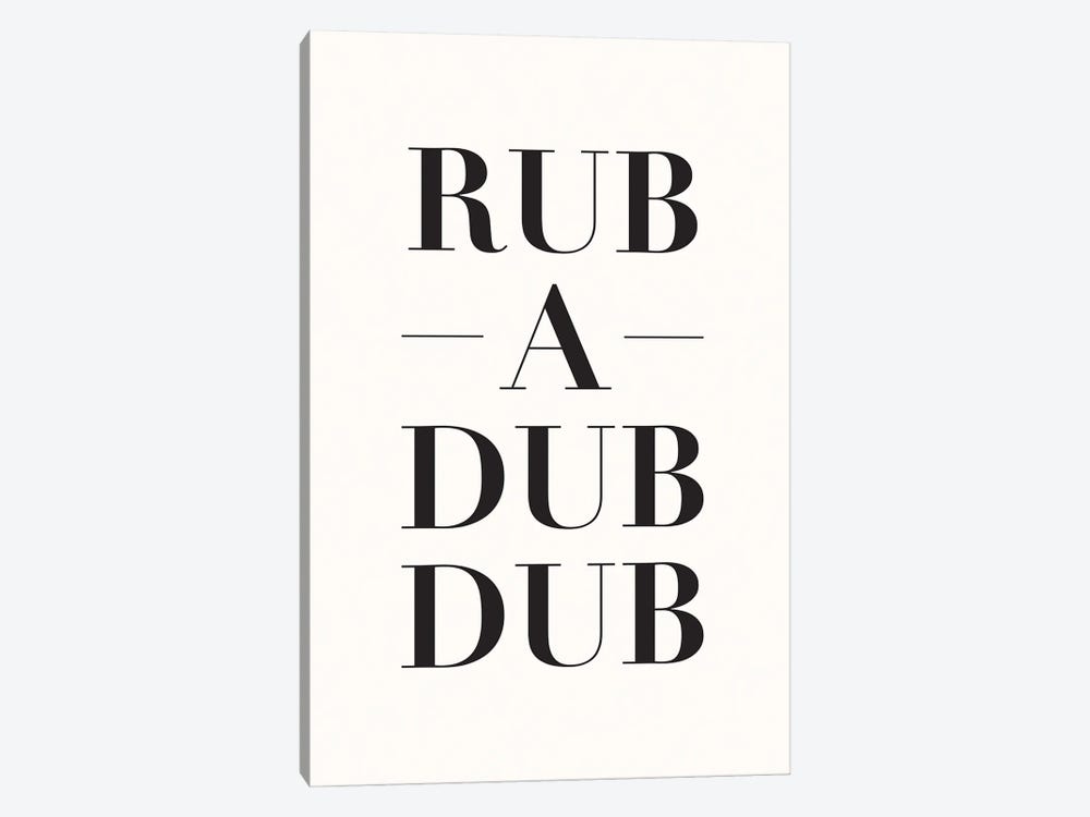 Rub A Dub Dub by Nicole Basque 1-piece Canvas Artwork