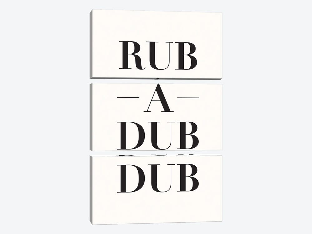 Rub A Dub Dub by Nicole Basque 3-piece Canvas Art
