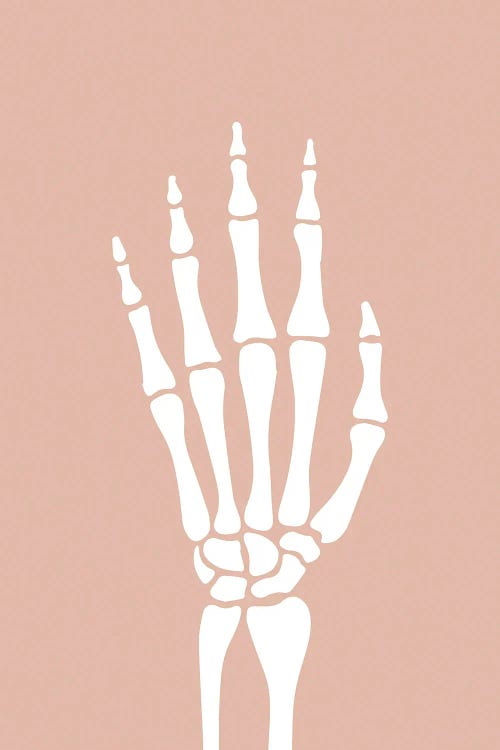 Skeleton Hand by Nicole Basque wall art