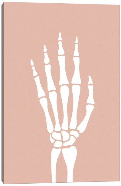 Skeleton Hand Canvas Art Print - Nicole Basque