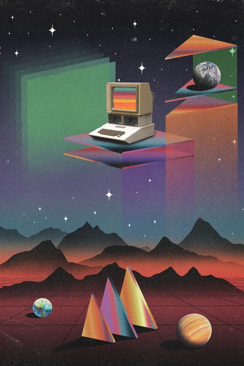 80s CRT Computer by Nibera Visuals wall art