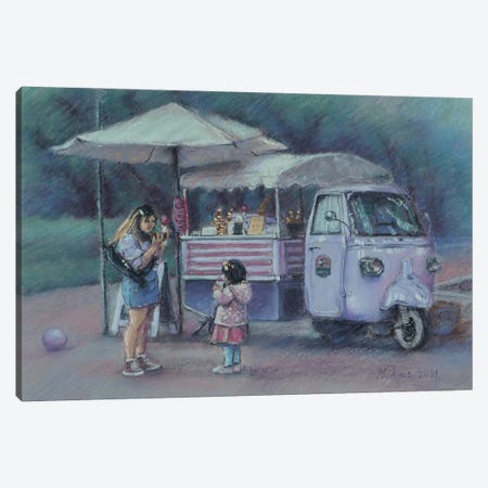 Ice Cream Bus Canvas Print #NBZ16} by Natalie Ayas Canvas Print