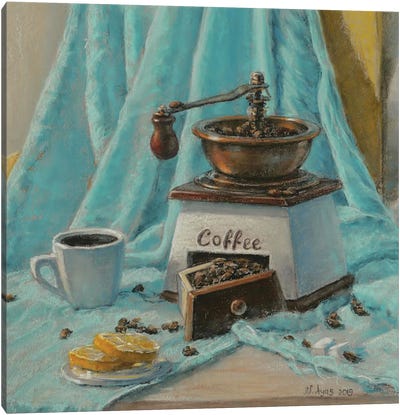 Coffee Time Canvas Art Print - Natalie Ayas