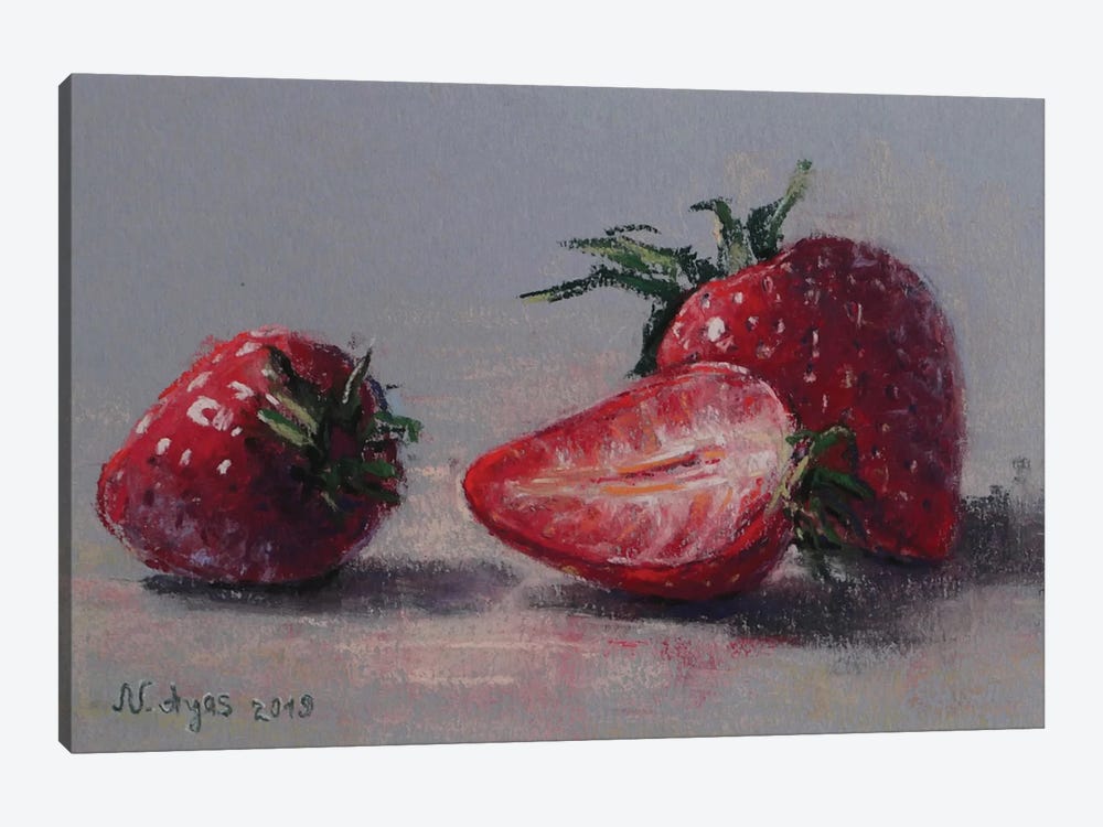 Strawberry by Natalie Ayas 1-piece Canvas Art