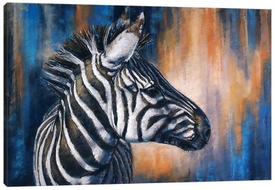 Black And White Canvas Art Print - Zebra Art
