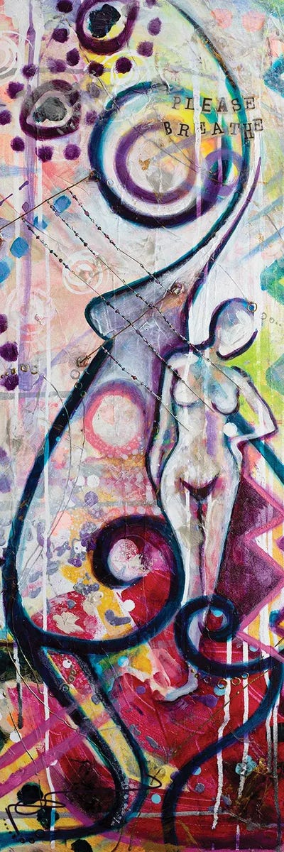 Please Breathe by Nicole Collie canvas print