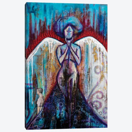 Angels Do Not Judge Canvas Print #NCC46} by Nicole Collie Canvas Artwork