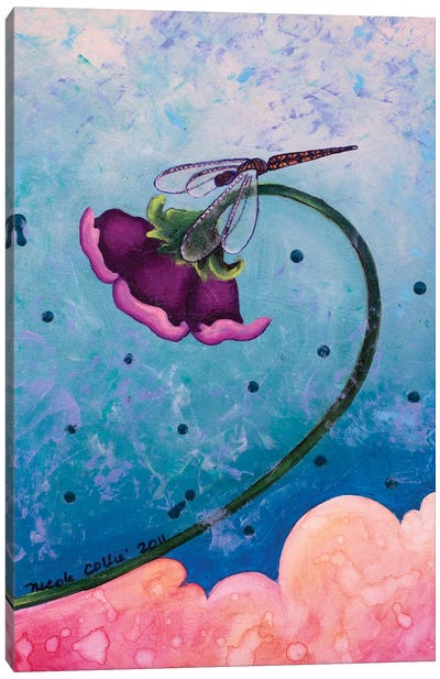 Life Is Sacred Canvas Art Print - Dragonfly Art
