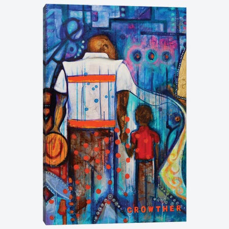 Father And Son Canvas Print #NCC71} by Nicole Collie Canvas Art