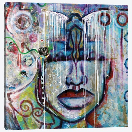 What Is In My Head Canvas Print #NCC72} by Nicole Collie Canvas Artwork