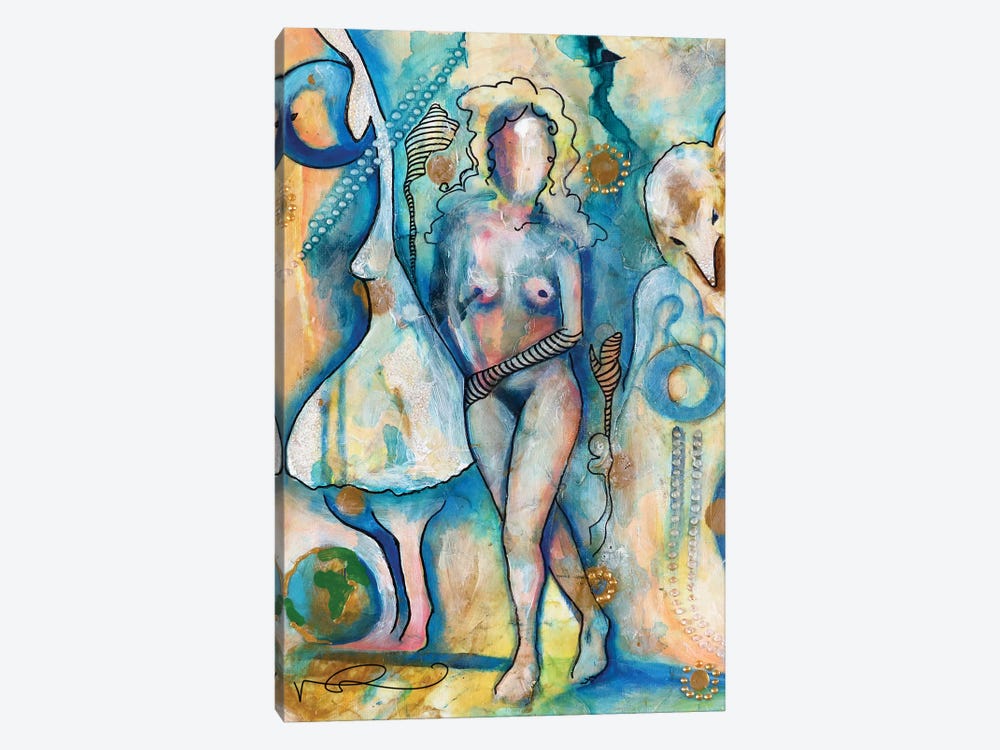 The World At Her Feet by Nicole Collie 1-piece Canvas Print