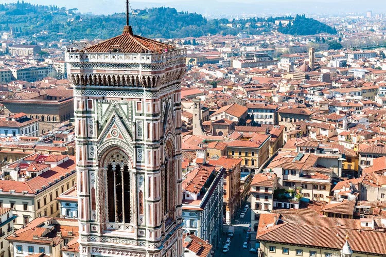 Top Level, Giotto's Campanile, Piazza del Duomo, Florence, Tuscany Region, Italy